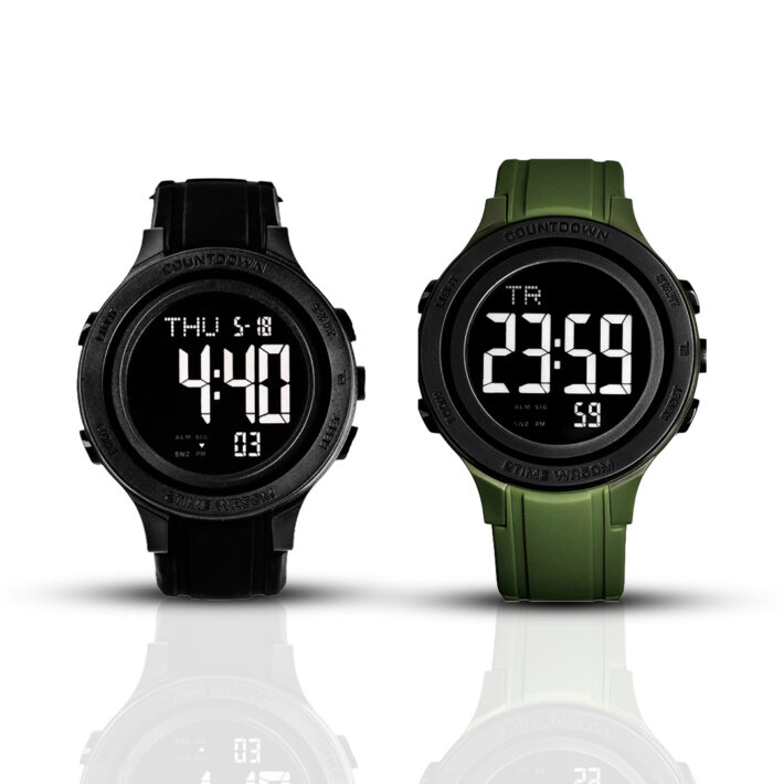 Kit Relojes KIROS Negro + Verde